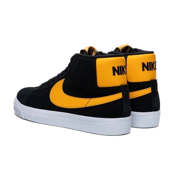 ZOOM BLAZER MID SB 'BLACK UNIVERSITY GOLD' - Picture 2 of 13
